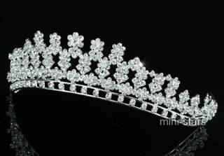 Bridal Pageant Sparkling Tiara use Swarovski Crystal T1507  