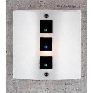  11W Black Tie Affair Fused Glass Wall Sconce: Kitchen 