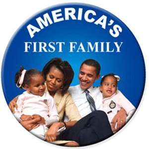  BARACK OBAMA WITH FAMILY AMERICAS FIRST FAMILY BLUE 