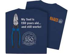   Series Journeyman pliers and the Klein Tools 150th Anniversary logo