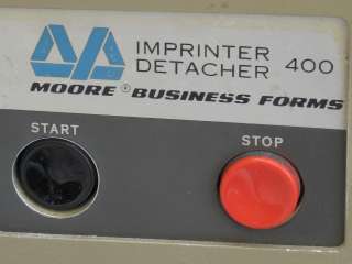 Burster Imprinter Detacher Cutter   Floor Model   USED  