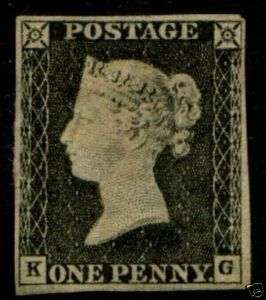 GB Stamp Penny Black 1840 1d Mint $15K From Collection  