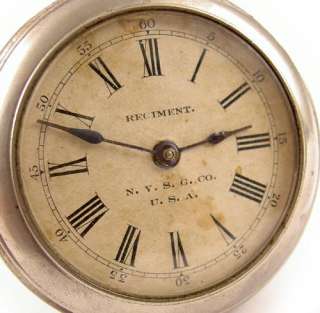 WESTCLOX 1902 REGIMENT NYSG Pocket Watch WESTERN CLOCK  