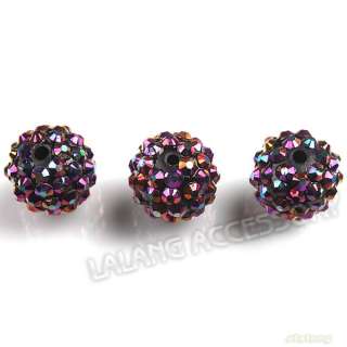   Fashion Round New Charms Black Arcylic Loose Beads 16mm 110024  