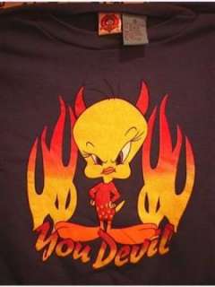 New Looney Tunes TWEETY Sweatshirt Youth Medium  