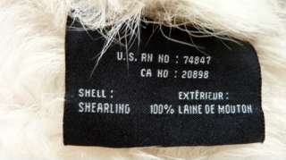 Andrew Marc NY Toscana Long Lambskin Fur Sheepskin Shearling Coat S M 