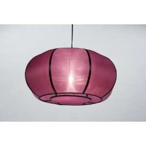  Cena Hanging Silk Lamp   Purple