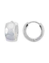 Sterling Silver Flawlessly Finished Huggie Earrings for men and women 