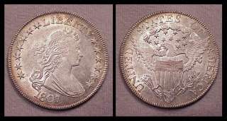 1807 Draped Bust Half Dollar  CH/AU  w/light toning  
