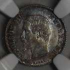 1860 A NGC AU 58 France silver 20 centimes NAPOLEON III SCARCE 90% 