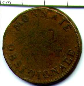 1814 French State 10 Centimes    ANTWERP     92610  