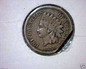 1859 Indian Head Cent Mint Chip  