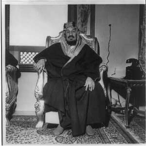  Abdul Aziz Bin Alsaud in his palace,Saudi Arabia,c1945 