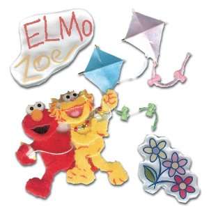  Sesame Street Dimensional Sticker Elmo & Zoe Furry: Home 