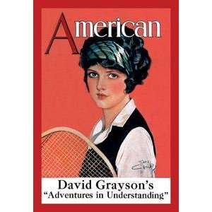  Vintage Art American Magazine Tennis   00844 x