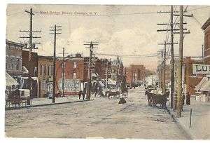 New York, NY, Oswego, W Bridge ST Scene Postcard  