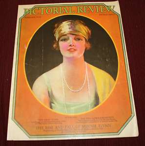 Vintage 1925 Cover Pictorial Review Beautiful Lady  