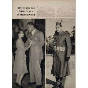  1942 WWII Joe Louis Fighter Uniform Private Gun Print 