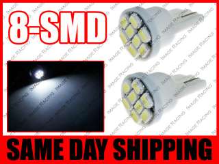SMD SUPER BRIGHT WHITE LED LICENSE PLATE LIGHT BULBS 194 T10 2825 