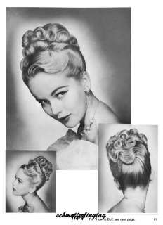 1950s ATOMIC Hairstyle Book Create 50s Long Hairstyles  