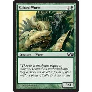   Magic the Gathering   Spined Wurm   Magic 2011   Foil Toys & Games