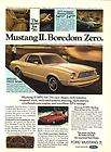 1976 Creme Ford Mustang II Ghia Automobile Ad.