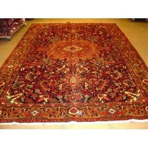    7x11 Hand Knotted Heriz Persian Rug   118x711