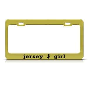  New Jersey Girl Garden State Metal license plate frame Tag 