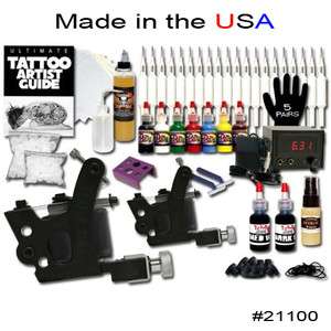 Professional Tattoo American Kit 2 Ultra light Machines Liner Shader 