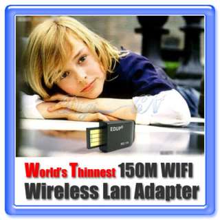 11 5 5 2 1mbps package includes 1 x usb 150m wireless adapter 1 x 