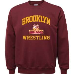   Maroon Youth Wrestling Arch Crewneck Sweatshirt: Sports & Outdoors