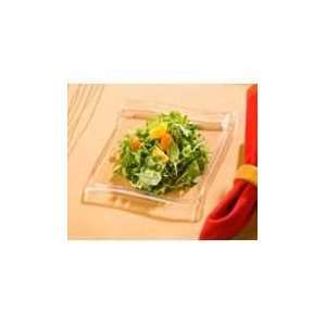  EMI Yoshi 7in Clear Square Wave Salad Plate Kitchen 