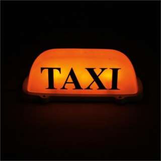 Roof Top Taxi Cab Sign 12V Light yellow Magnetic Base  