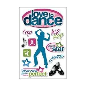  House 3 D Sticker Love To Dance; 3 Items/Order Arts, Crafts & Sewing