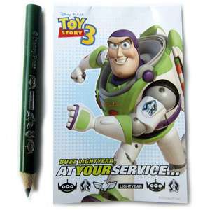 Disney Toy Story 3 Buzz Lightyear Lanyard Autograph Pad & Pencil Set 