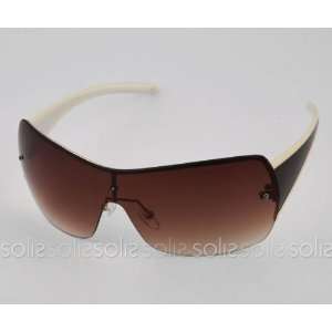   Frame Sunglasses with Brown Lenses 9338 BlkBrown: Sports & Outdoors