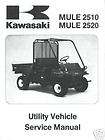 Kawasaki Mule 2500 2510 2520 Shop Service Repair Manual KAF 620 CD