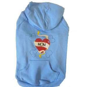  95260 Medium Blue Mom Dog Hooded Sweatshirt: Pet Supplies