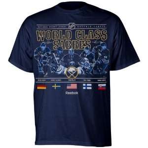 Reebok Buffalo Sabres Navy Blue World Class T shirt:  