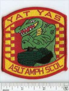 USMC Marines PATCH Assault Amphib School YAT YAS Gator!  