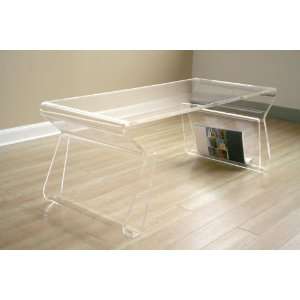   Studio Clear Acrylic Coffee Table FAY 9948 Clear: Home & Kitchen