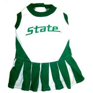   State Spartans Dog Pet cheerleader dress XS 4 9lbs: Pet Supplies