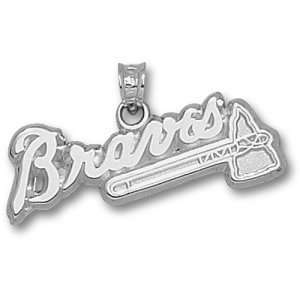  Atlanta Braves MLB Braves W/T Hawk 1/2 Pendant (Silver 