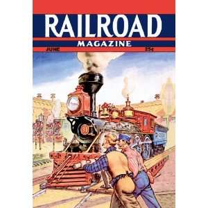  Railroad Magazine: Working on the Railroad, 1943 12X18 Art Paper 