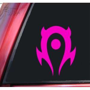 World of Warcraft Horde Vinyl Decal Sticker   Hot Pink 