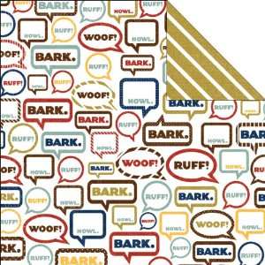  Woof Double Sided Cardstock 12X12 Words