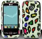 LG Exchange AN270 COLORFUL LEOPARD Faceplate Protector Phone Cover 