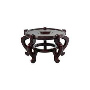   Rosewood Wooden Fishbowl Vase Plant Pot Display Stand: Home & Kitchen