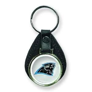 NFL Carolina Panthers Leather Key Chain:  Home & Kitchen