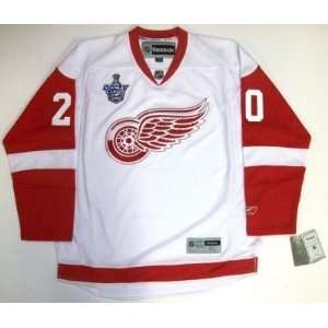 Aaron Downey 08 Cup Detroit Red Wings Rbk Jersey Real   X Large